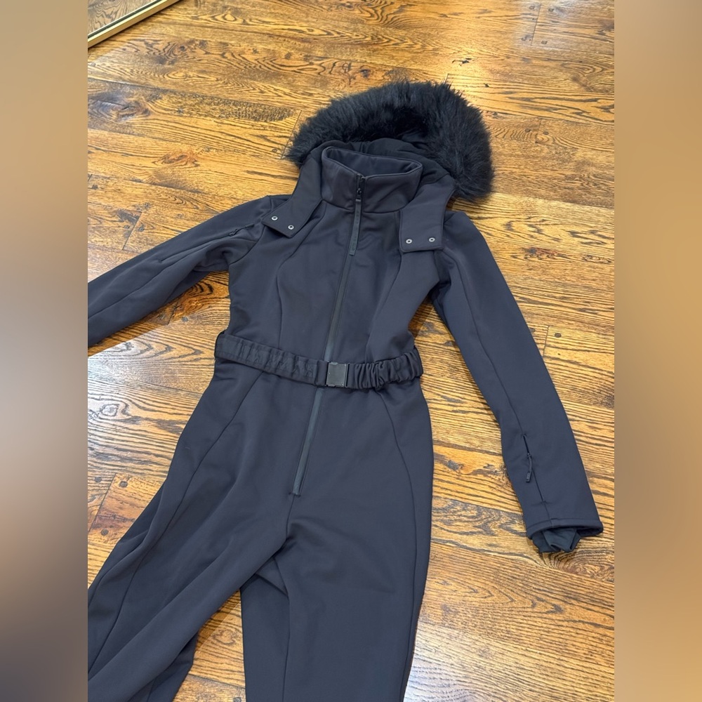 ASOS Ski Suit with Fur Hood